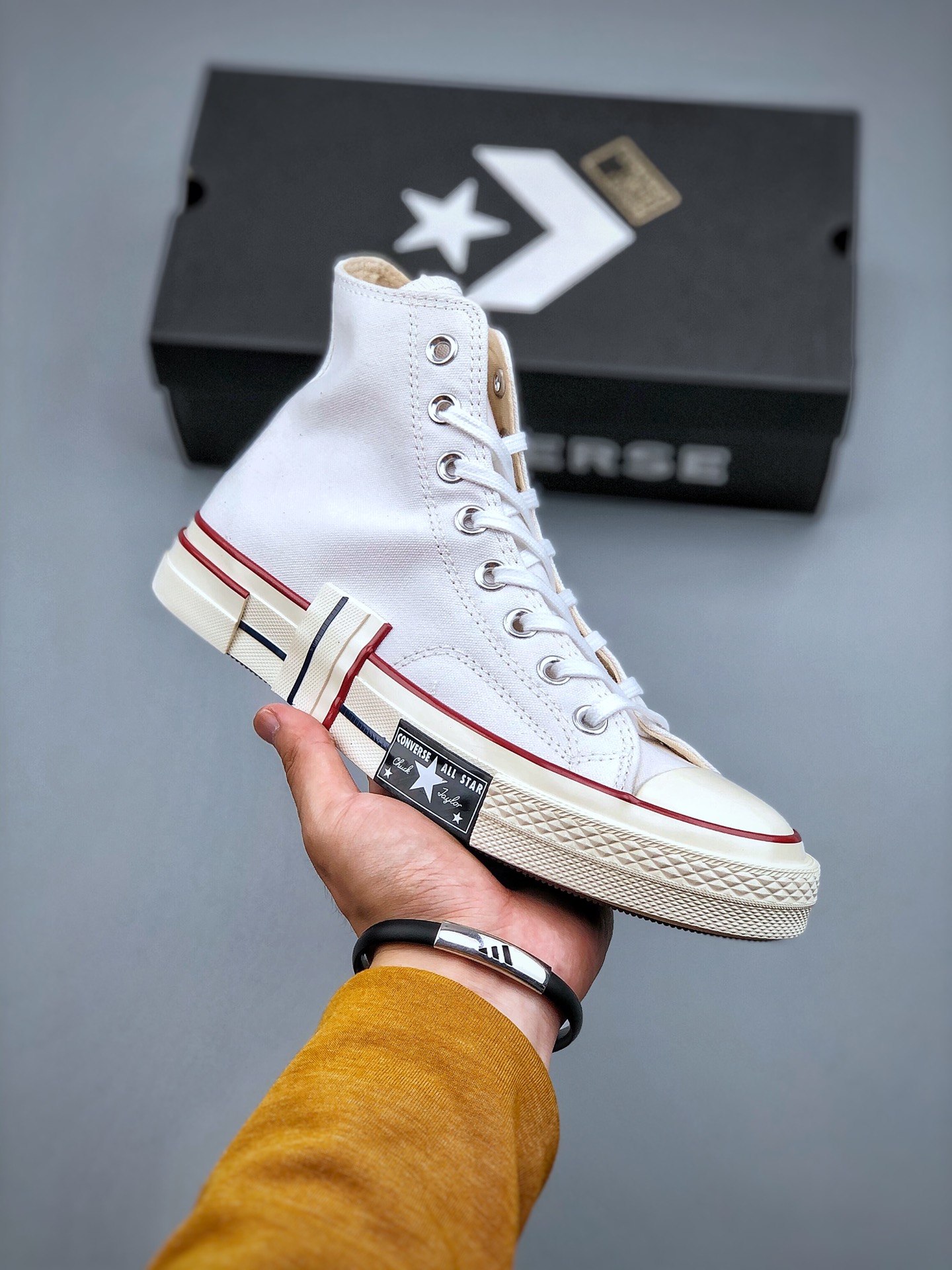 Converse Chuck 70 Rubber Patchwork high white