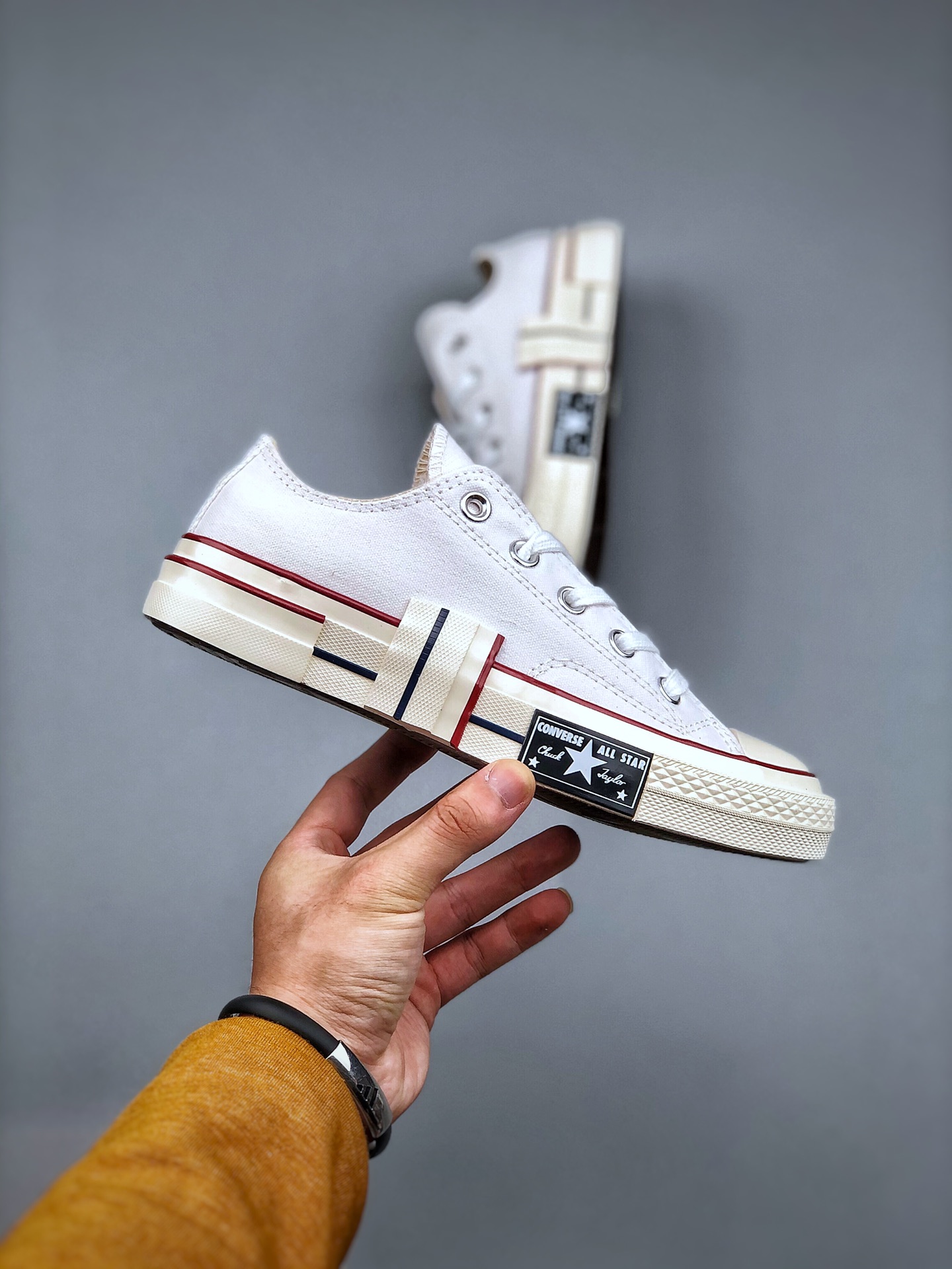 Converse Chuck 70 Rubber Patchwork low white