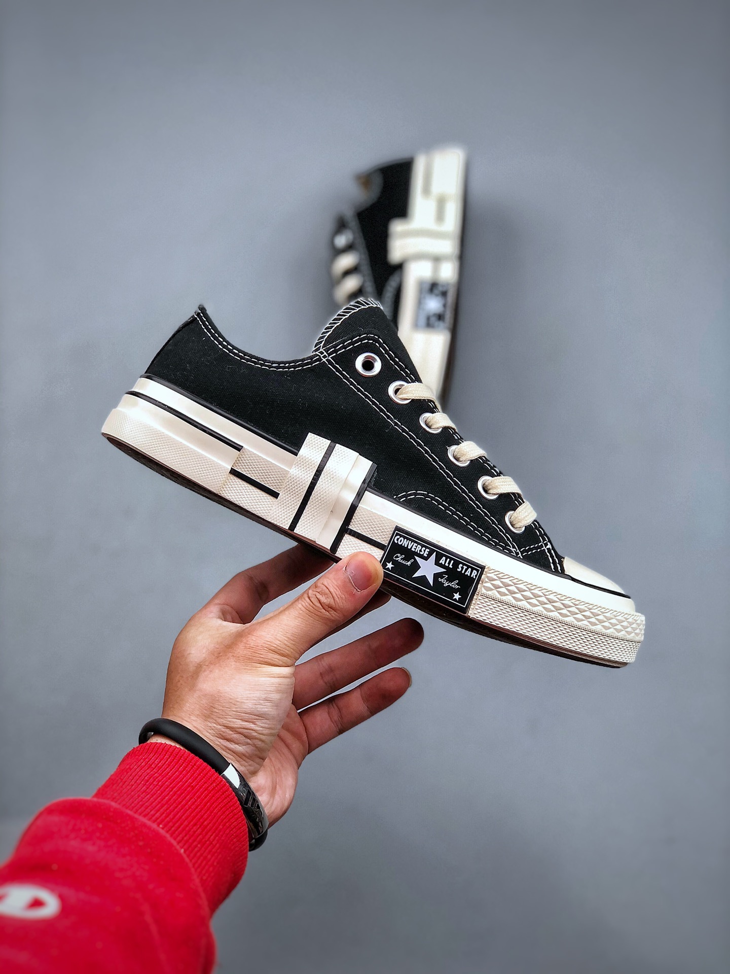 Converse Chuck 70 Rubber Patchwork low black