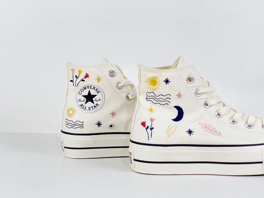 Converse All Star lift bílé
