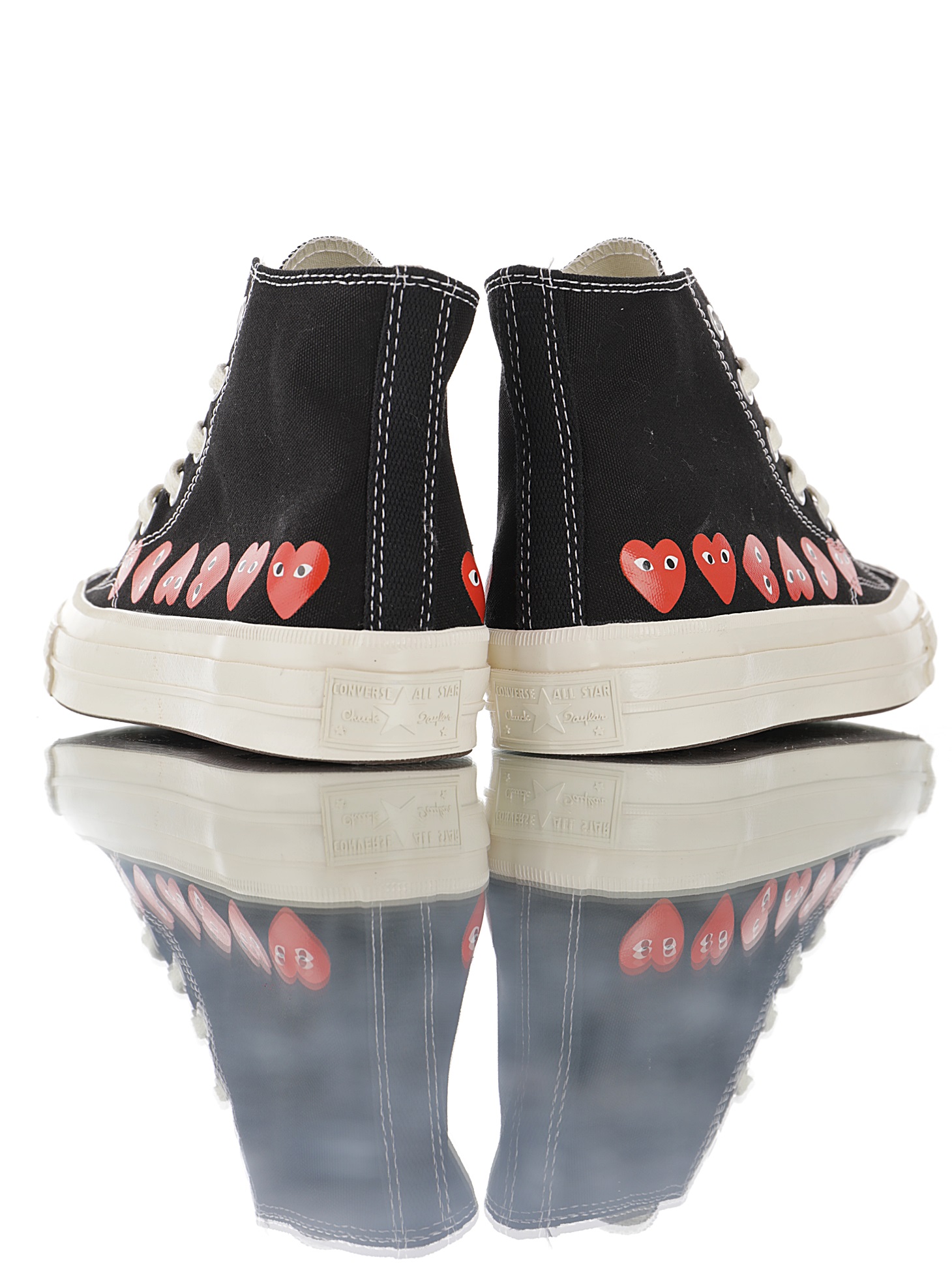 Play Comme des Garçons x Converse Multi Red Heart Black