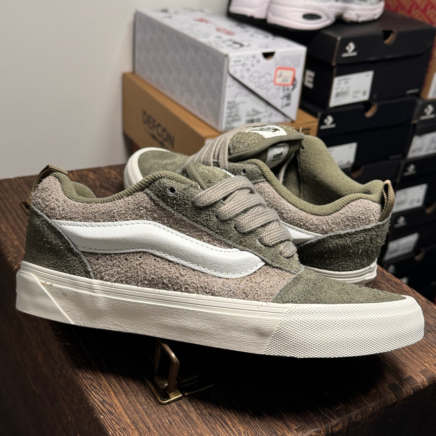Vans Knu-Skool Green and Gray