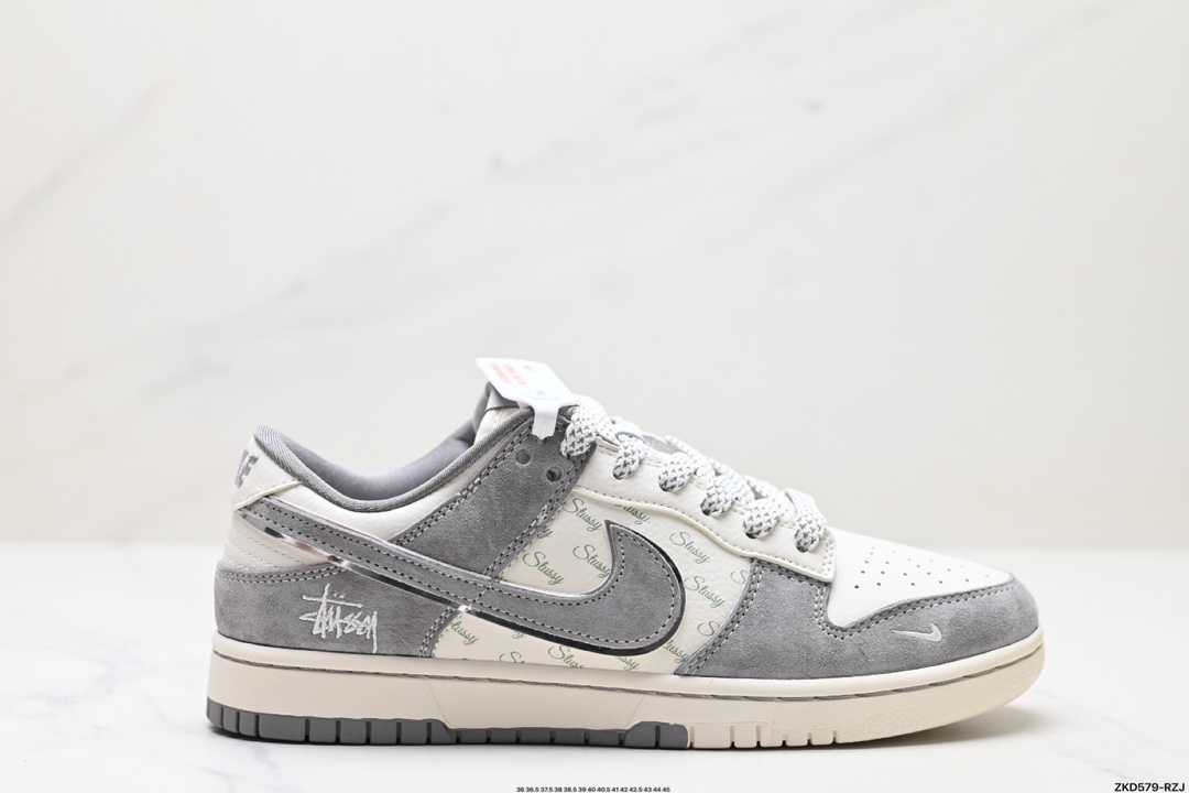 Nike Dunk Low x Stussy white grey
