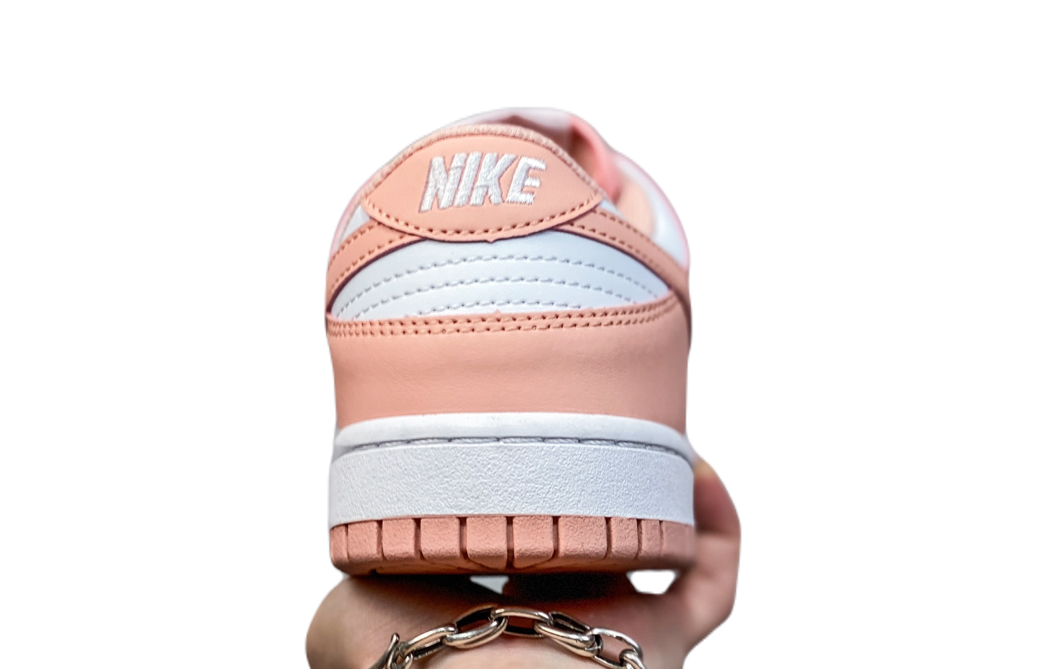 Nike Dunk low white peach