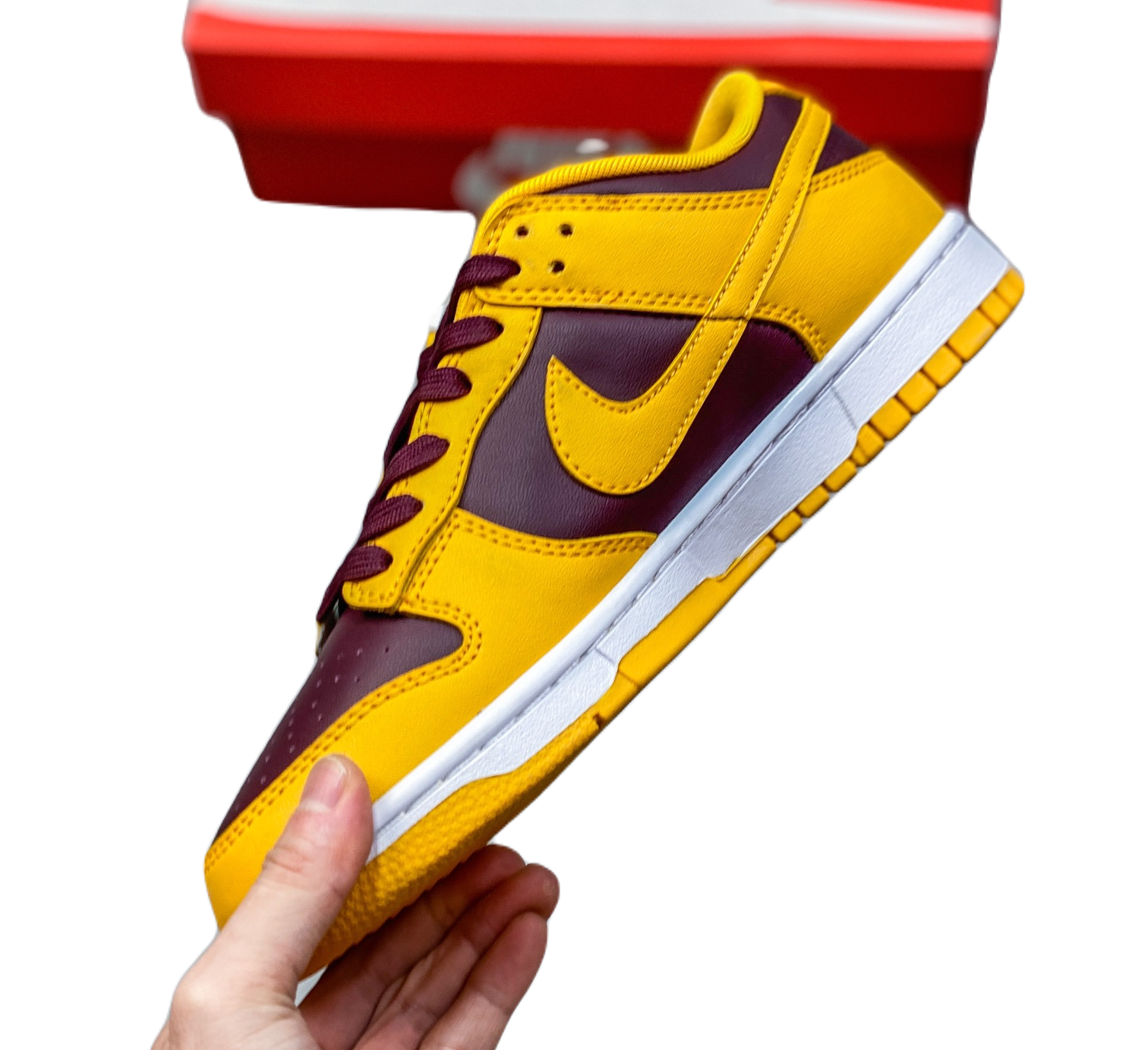 Nike Dunk low red yellow