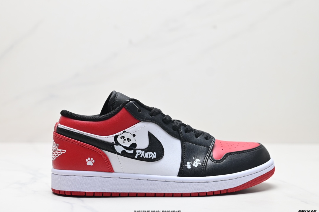 Air Jordan 1 Low AJ1 Panda white black red