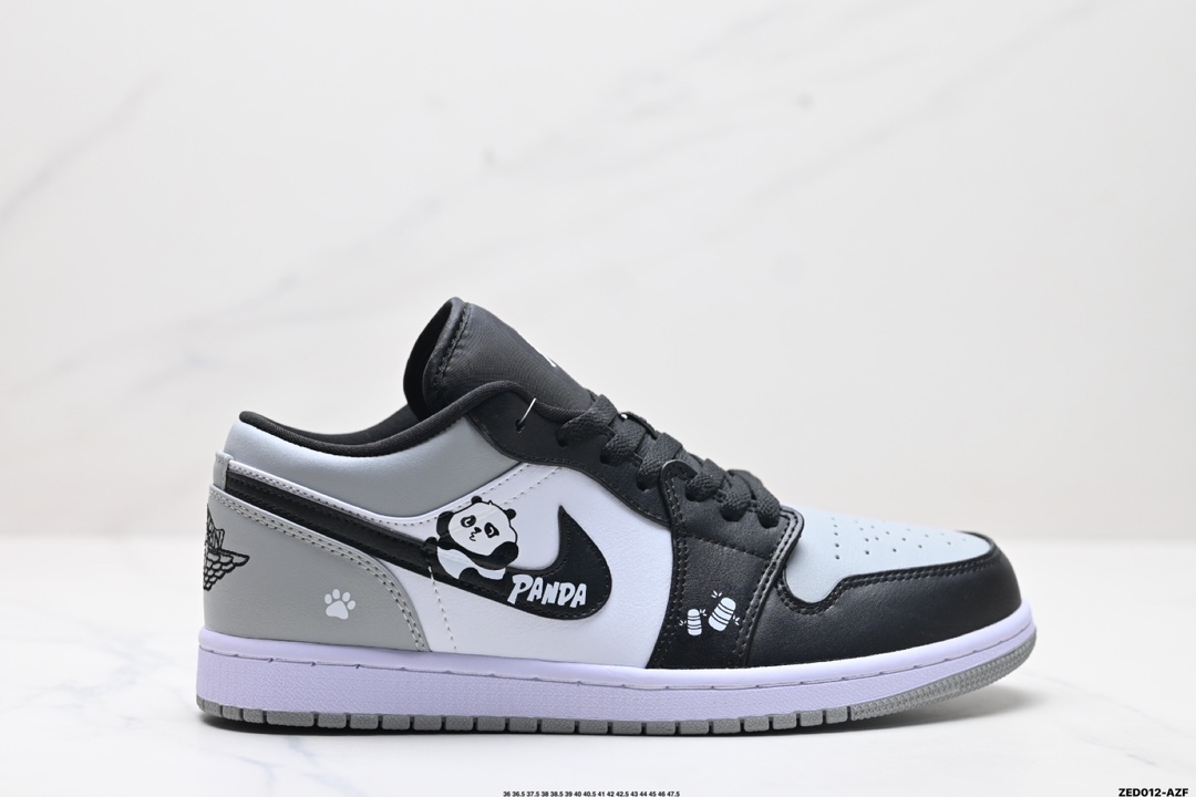 Air Jordan 1 Low AJ1 Panda white black grey
