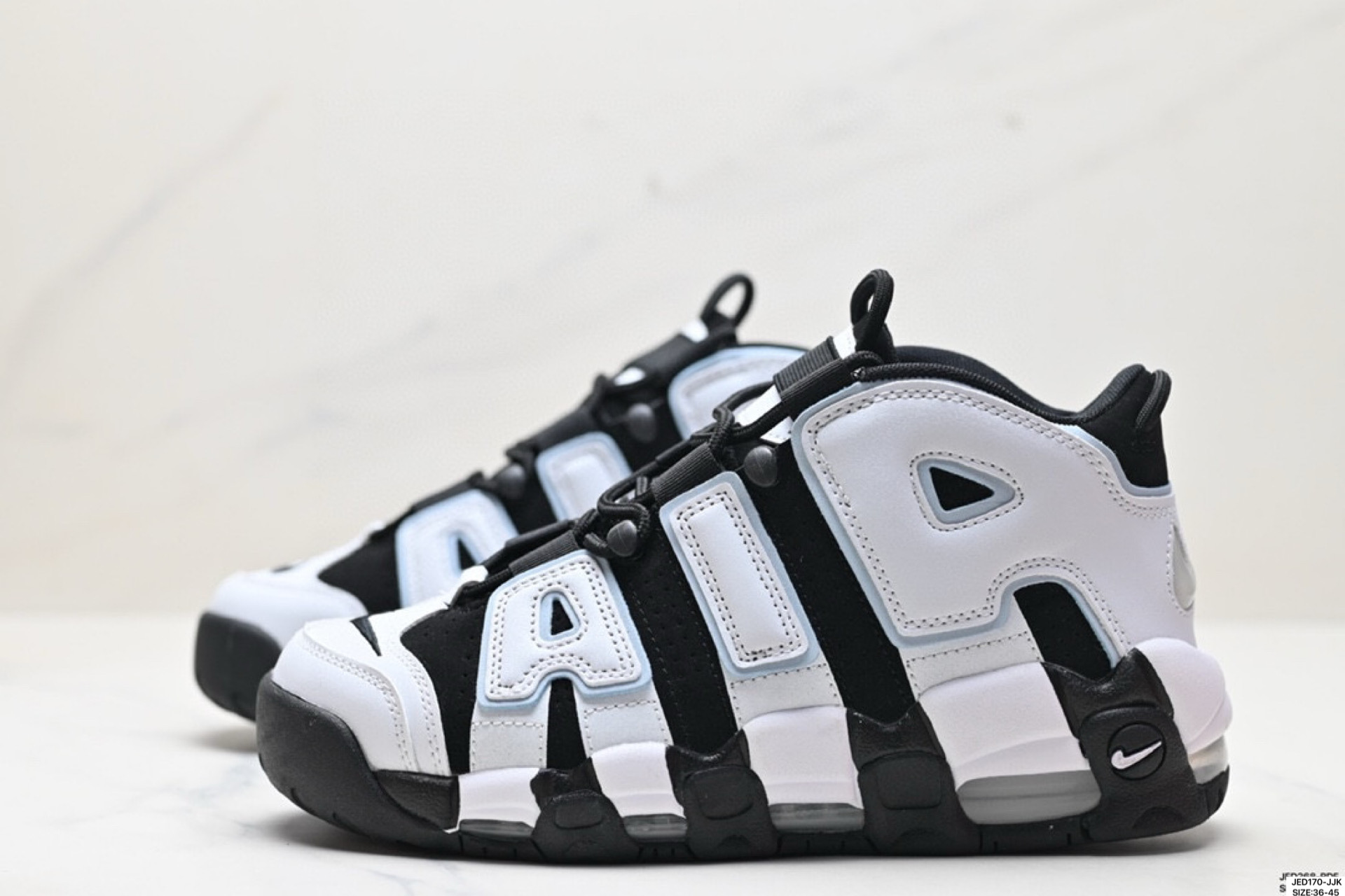 Nike WMNS Air More Uptempo black and white