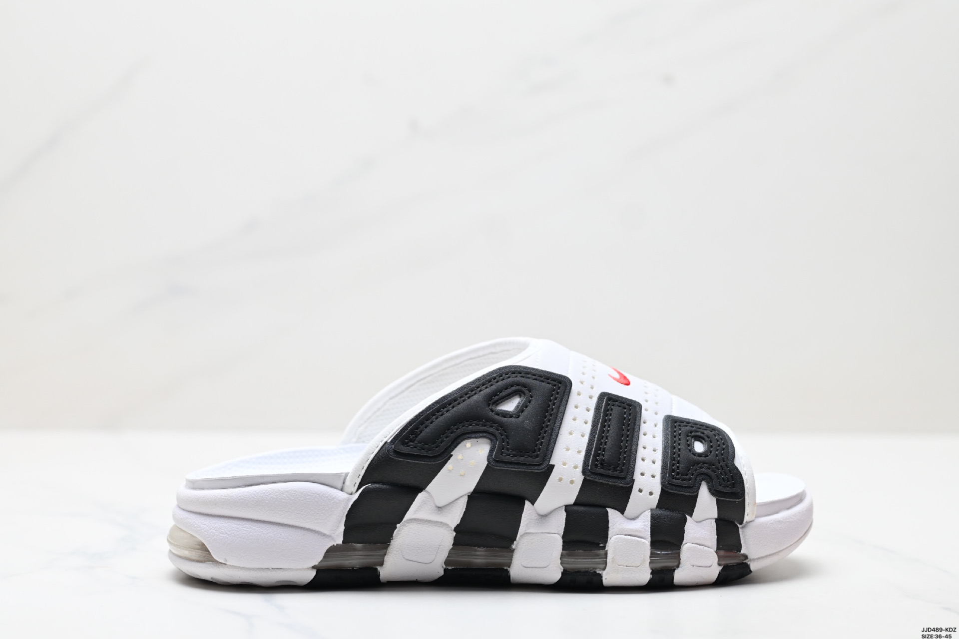 Nike Air More Uptempo Slide white black