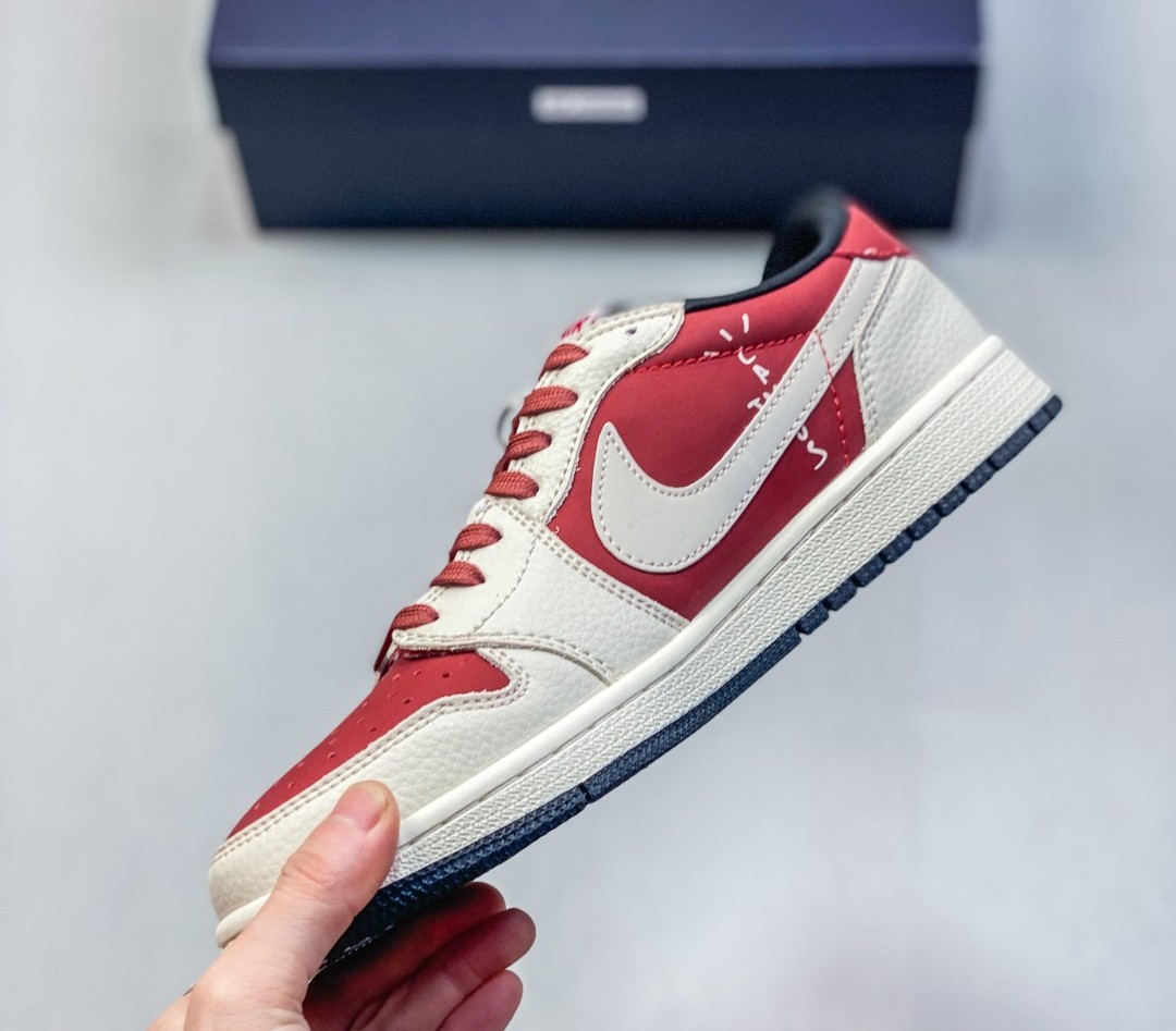 Nike Air Jordan 1 Travis Scott x Stussy wine