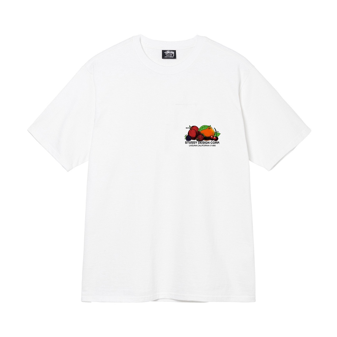 Tričko Stussy fresh fruit white