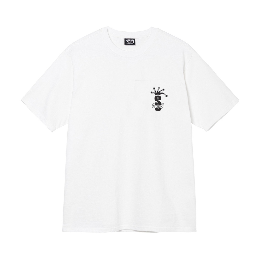 Tričko Stussy crown band white