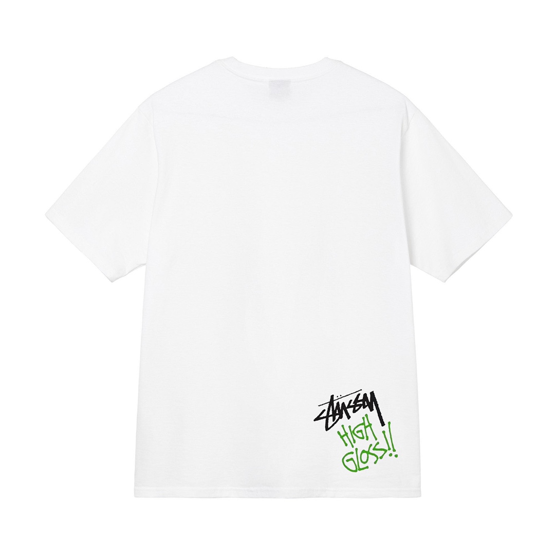 Triko Stussy spraycan white