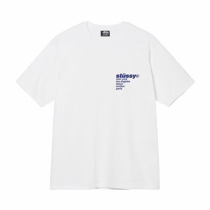 Triko Stussy strawberry white
