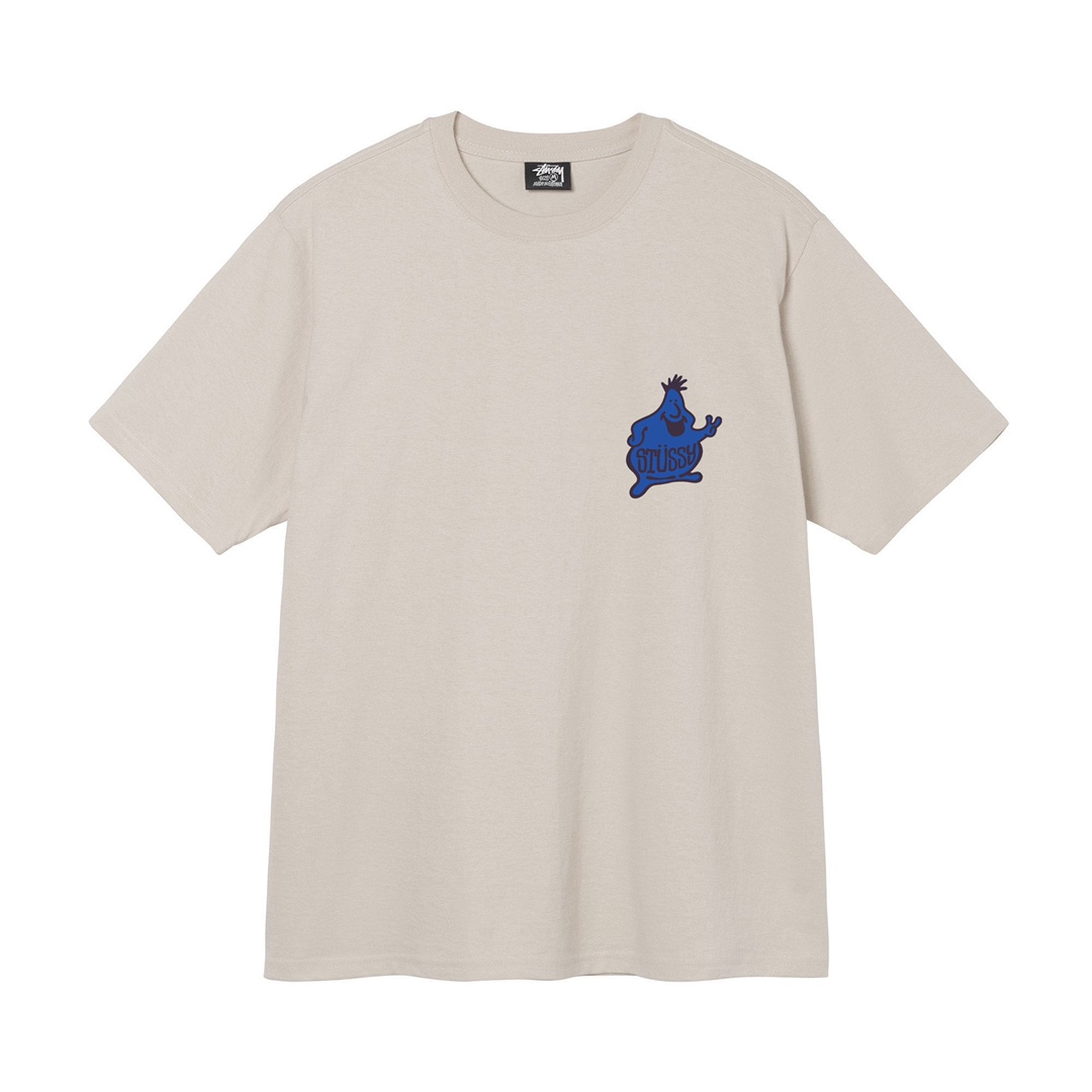 Triko Stussy Mr. Blob spiral fog