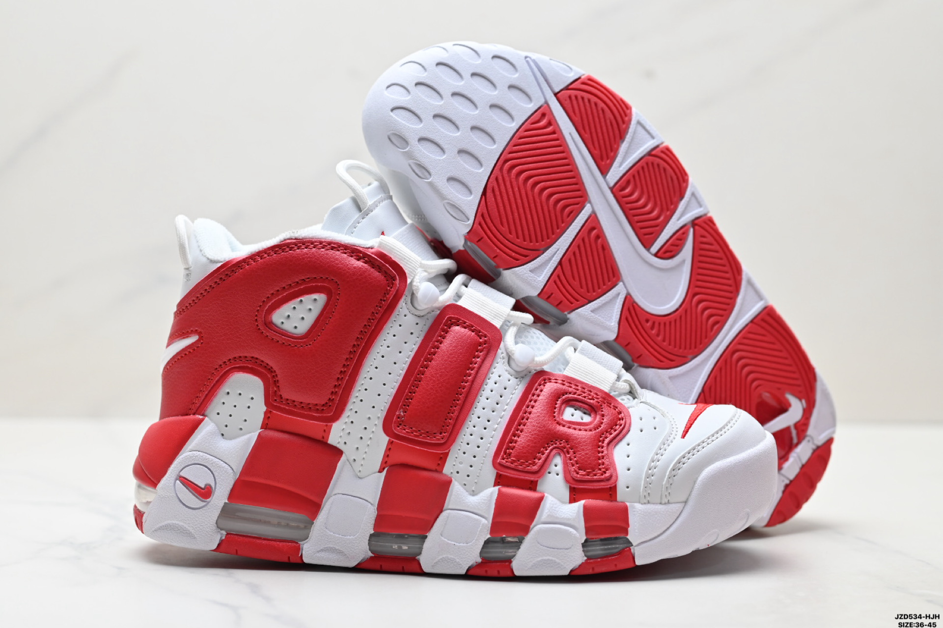 Nike WMNS Air More Uptempo white red