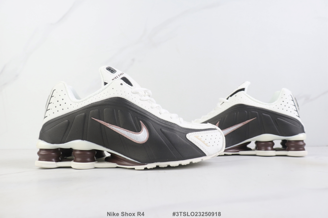 Nike Shox R4 White/Dark Brown