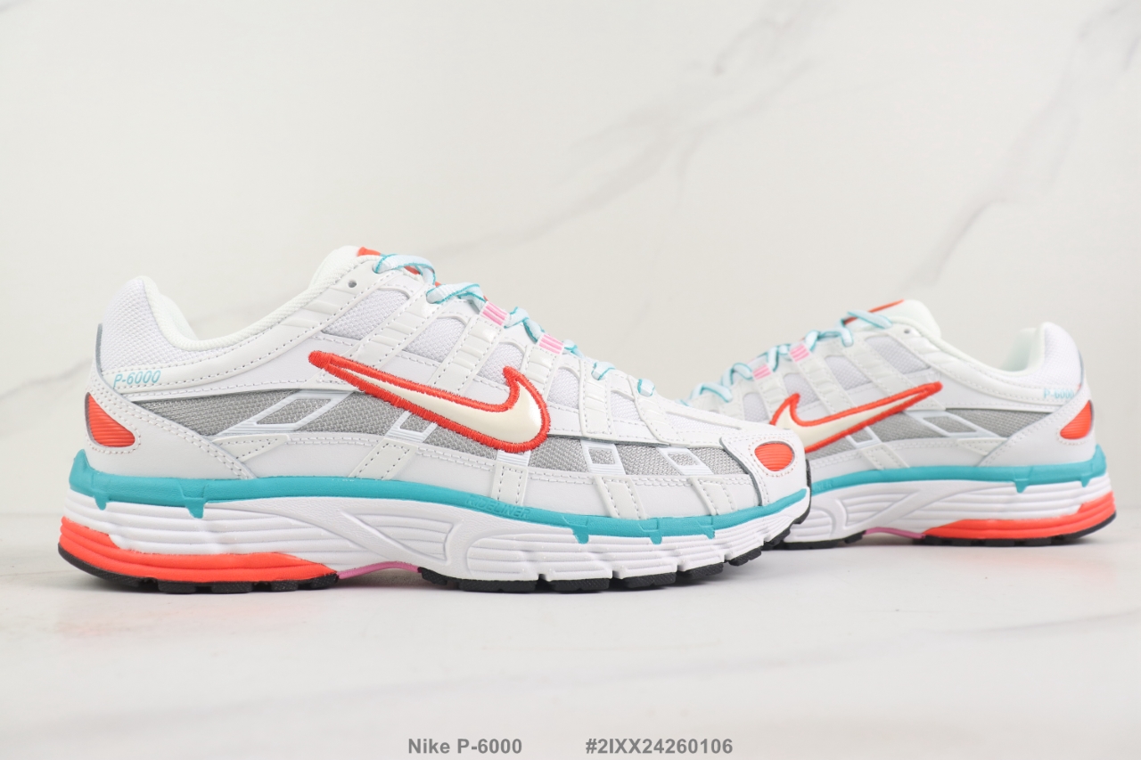 Nike P-6000 White/Teal-Coral