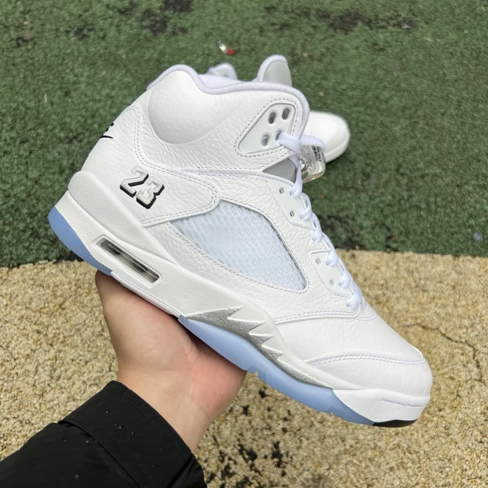 Nike Air Jordan 5 Retro White Stealth