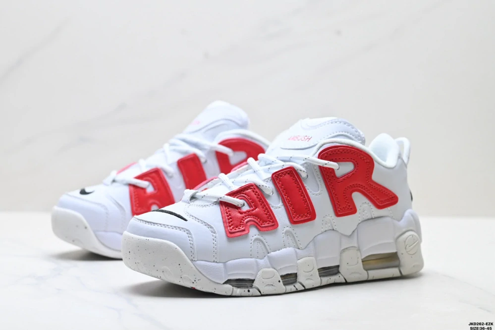 Ambush x Nike Air More Uptempo Low White Red