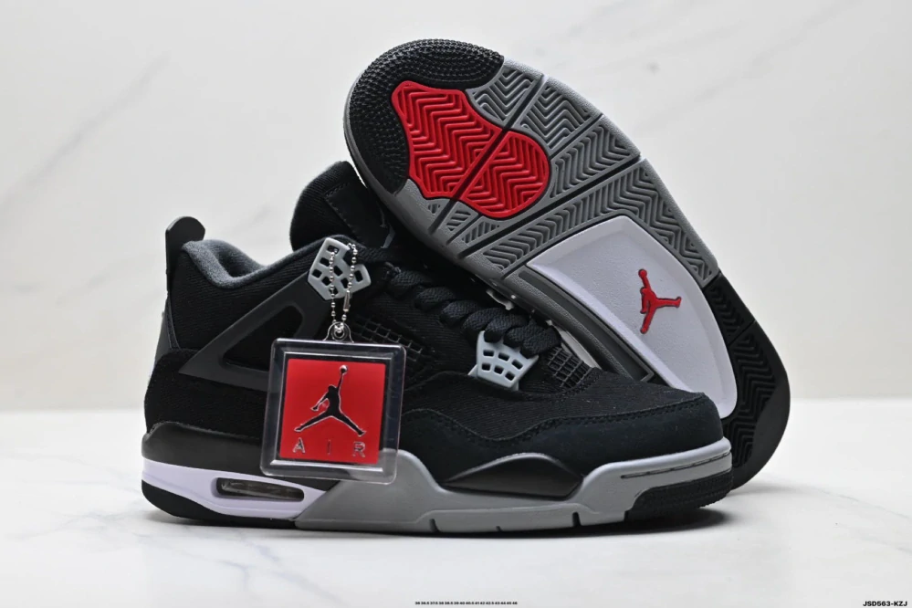 Nike Air Jordan 4 Air Jordan 4 Retro Black Canvas