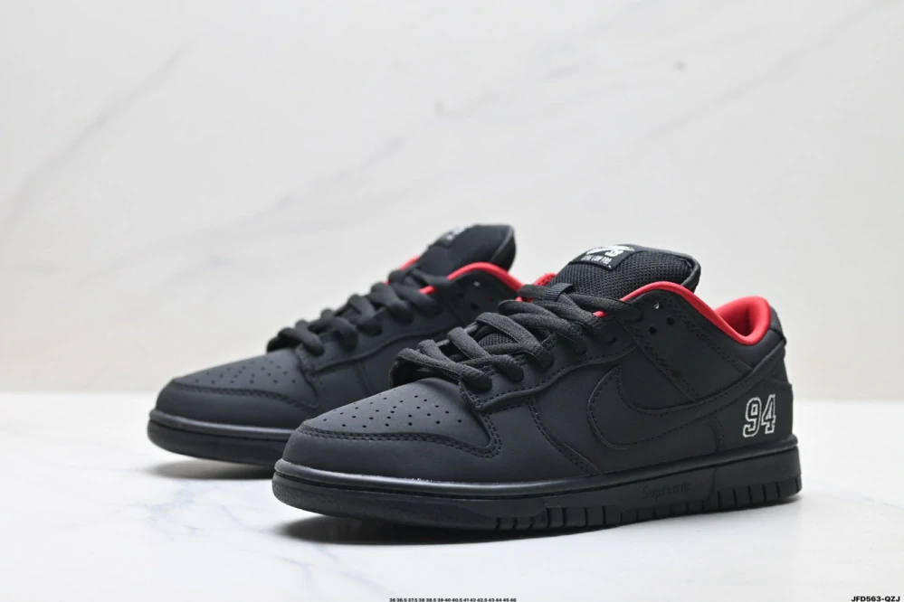 Nike SB Dunk Low x Supreme 94 Black Red