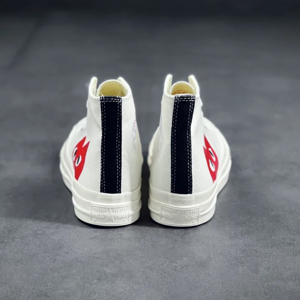 Converse CDG play high white