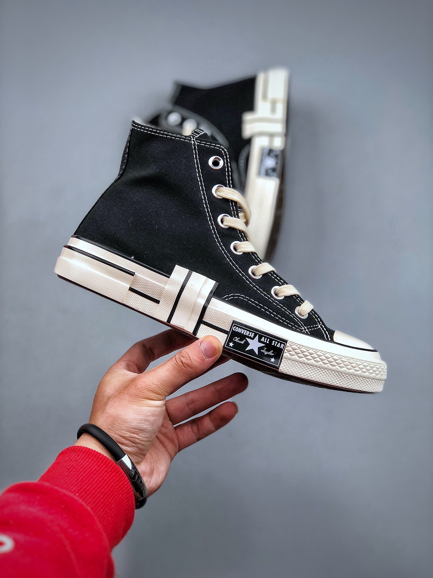 Converse Chuck 70 Rubber Patchwork high black