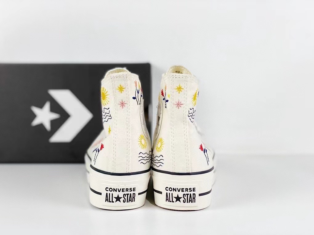 Converse All Star lift bílé