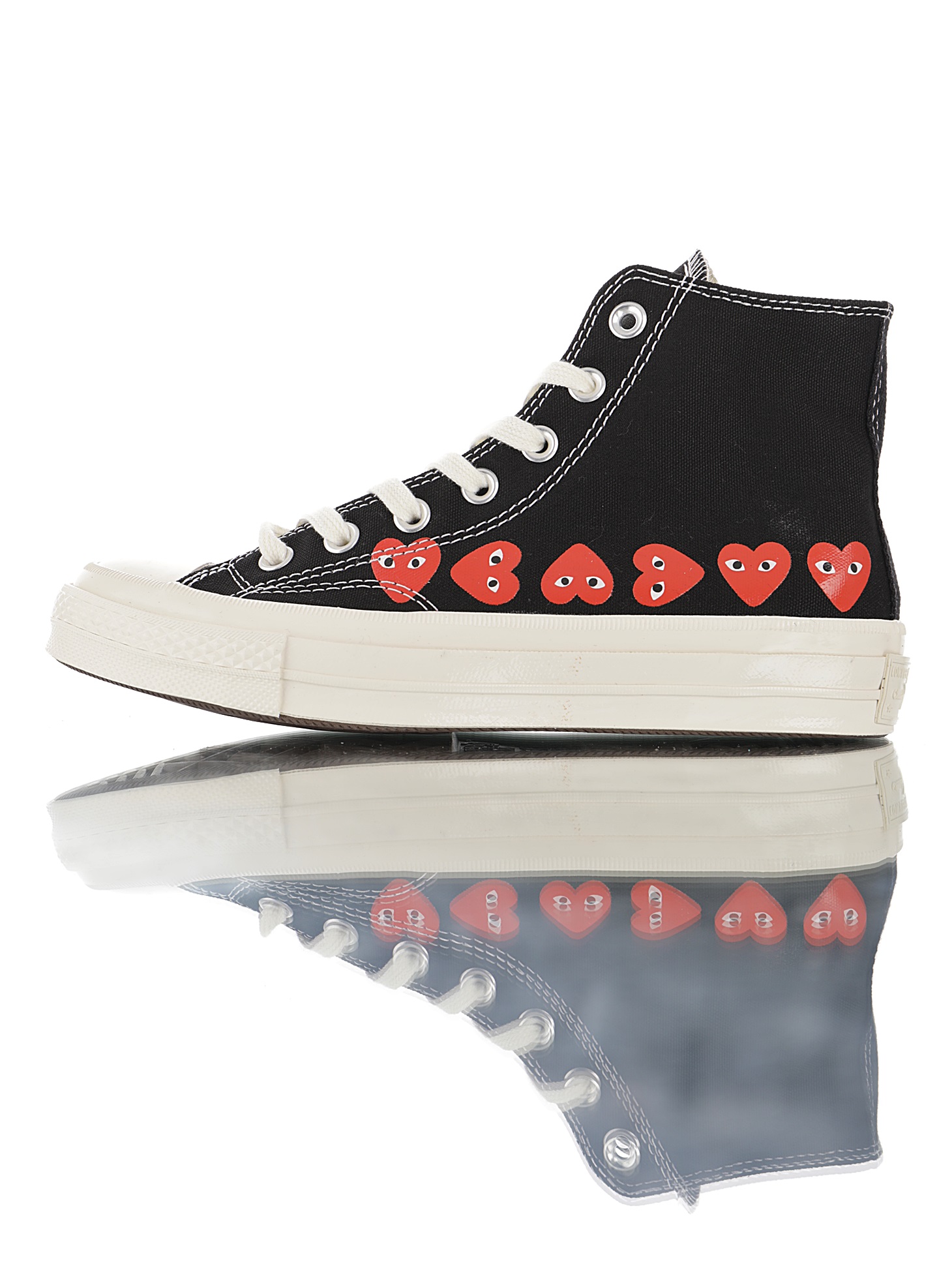 Play Comme des Garçons x Converse Multi Red Heart Black