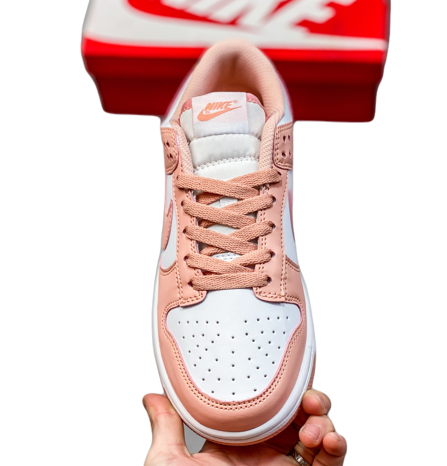 Nike Dunk low white peach