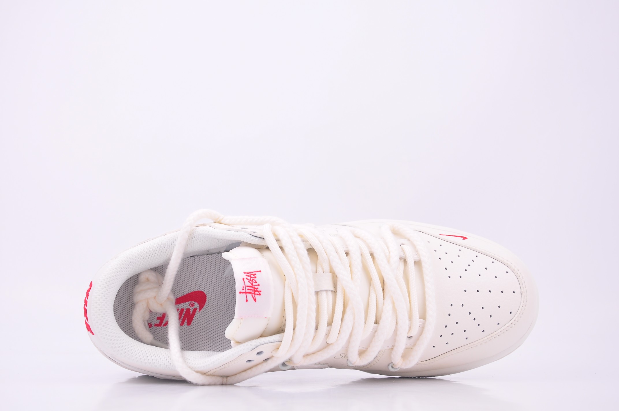 Nike Dunk Low x Stussy white red