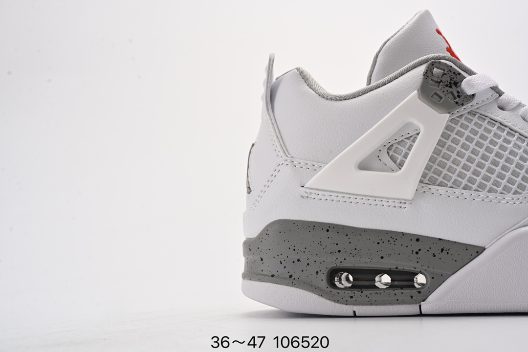 Nike Air Jordan 4 Retro Thunder white grey