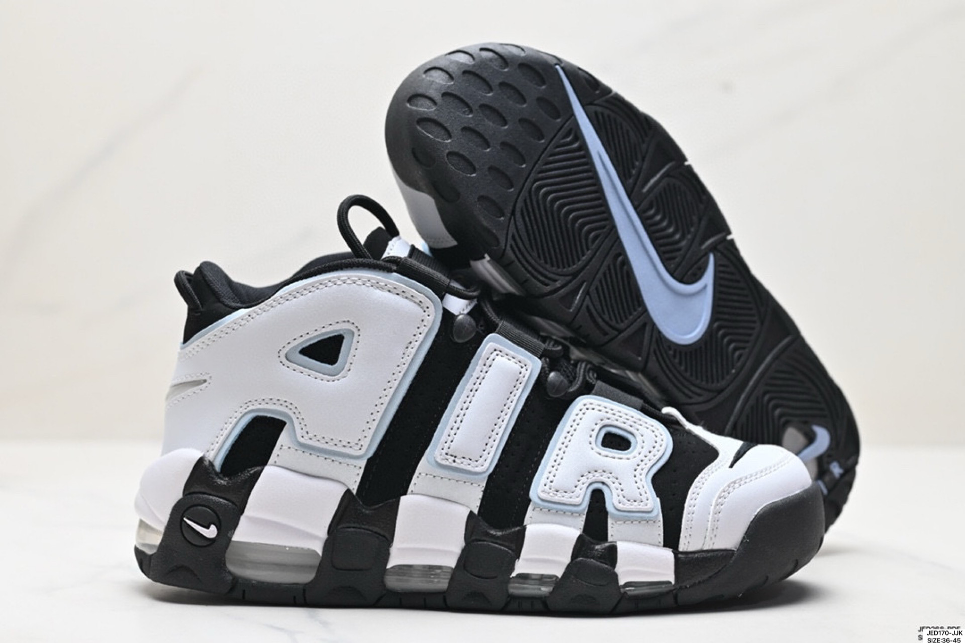 Nike WMNS Air More Uptempo black and white