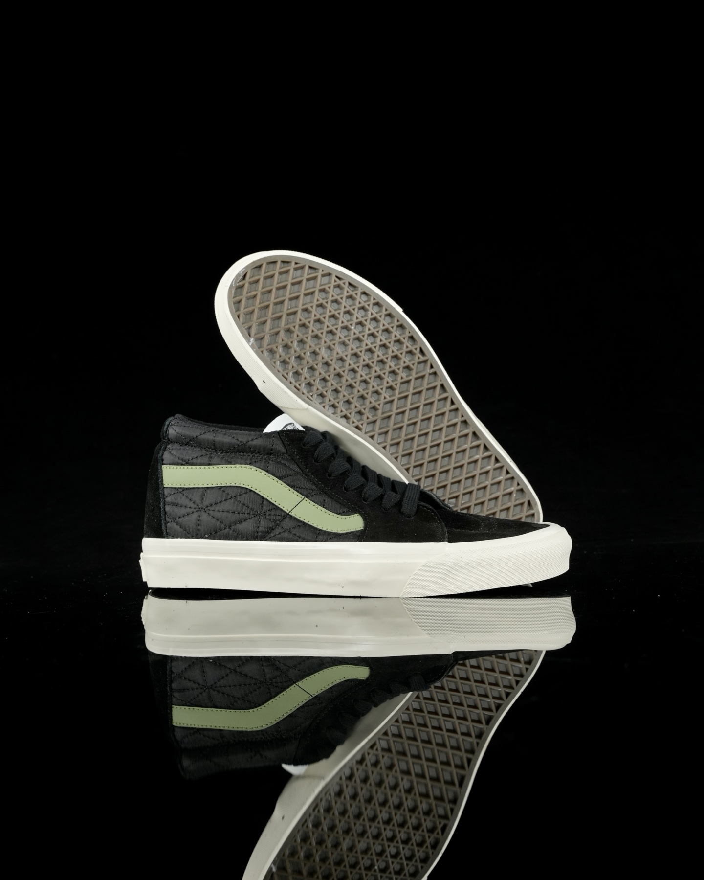 Vans Premium Sk8-Mid Black/Green VN000CQQBLK