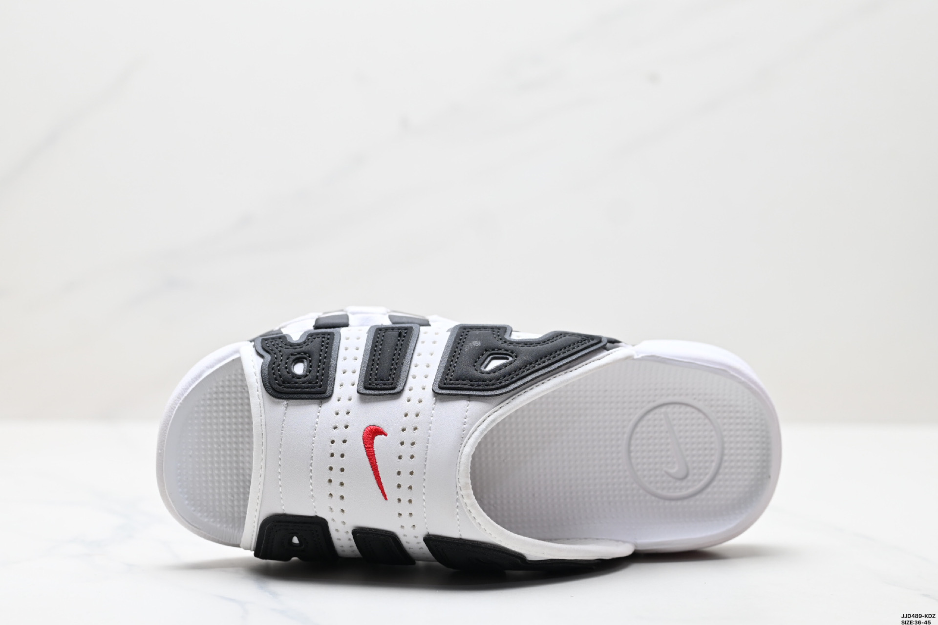 Nike Air More Uptempo Slide white black