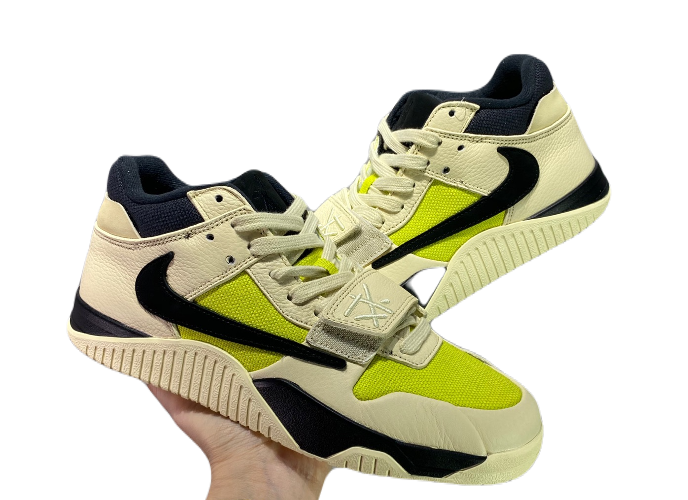 Travis Scott x Jordan Jumpman Jack Taupe Haze bright