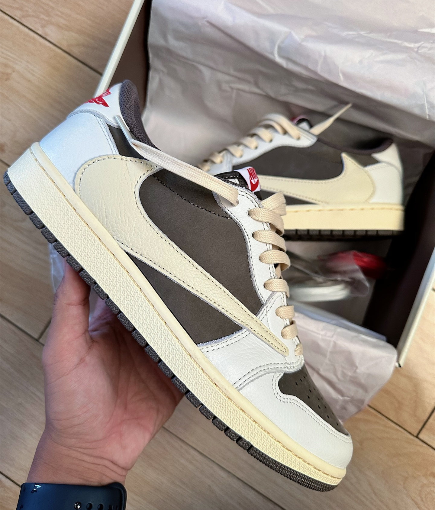 Nike Air Jordan 1 Low OG SP Travis Scott DM7866-162 white brown