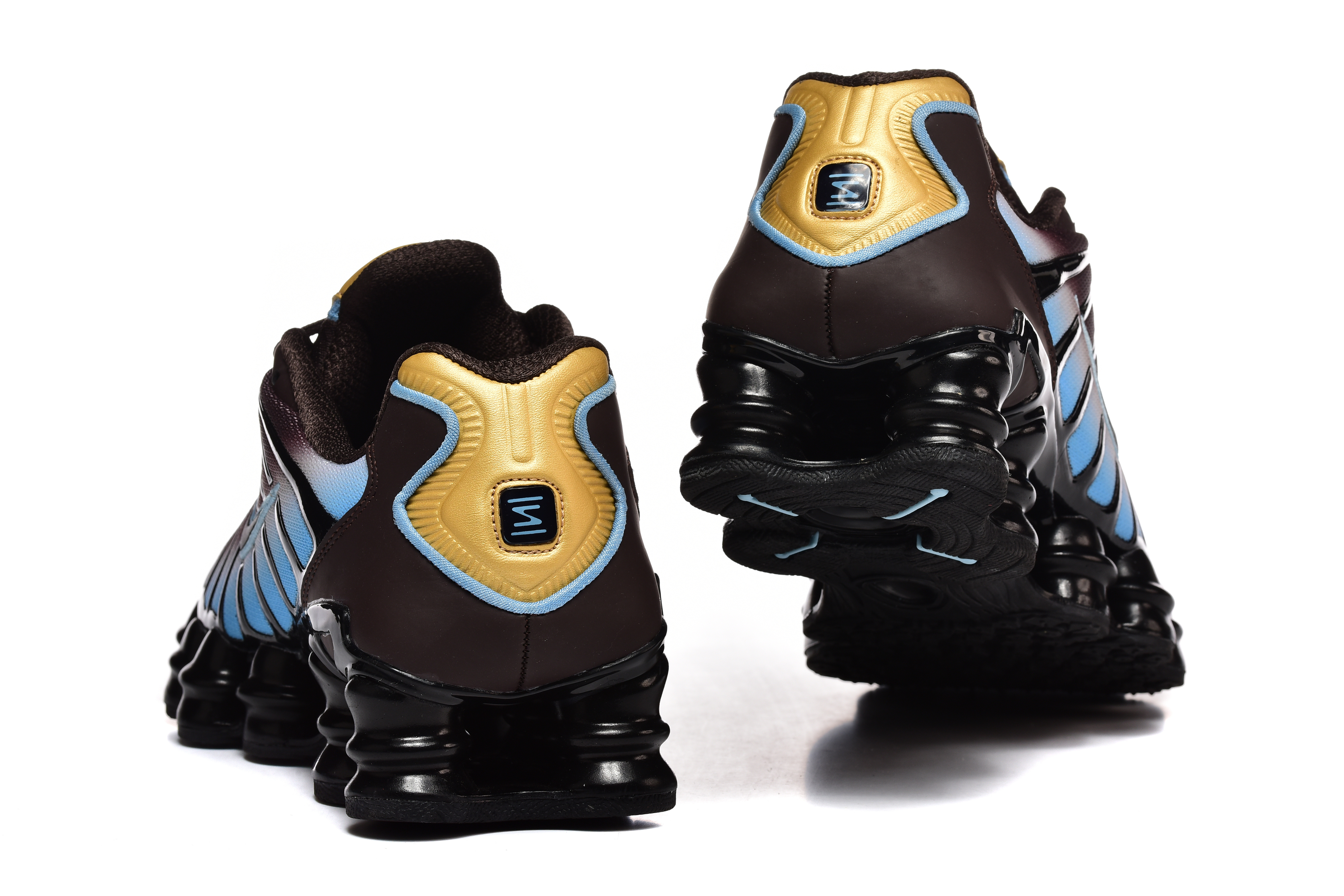 NIKE Shox TL black blue gold
