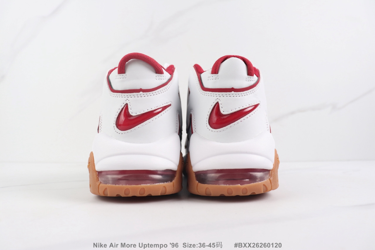 Nike Air More Uptempo "White/Team Red-Gum