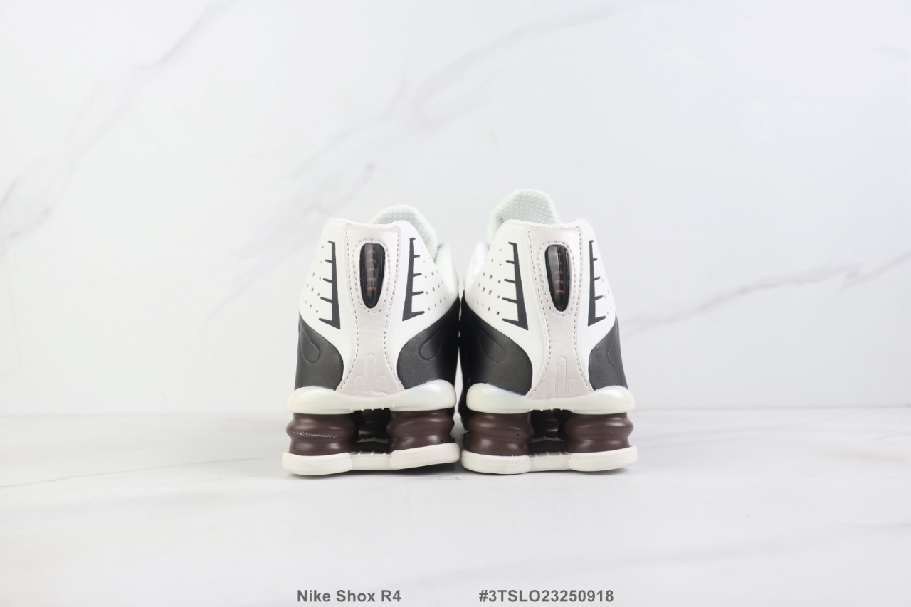 Nike Shox R4 White/Dark Brown