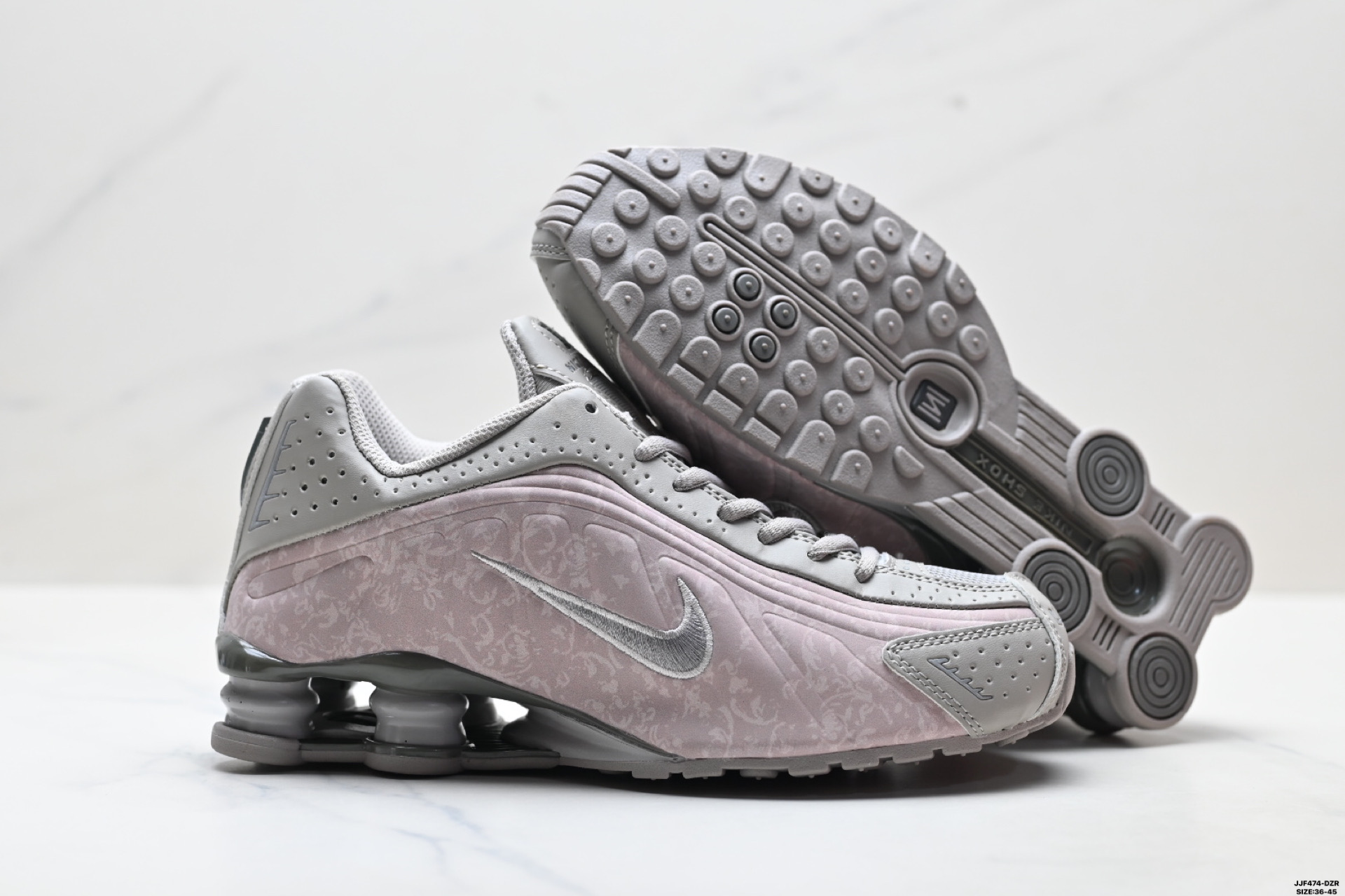 Nike Shox R4 Grey/Pink Floral