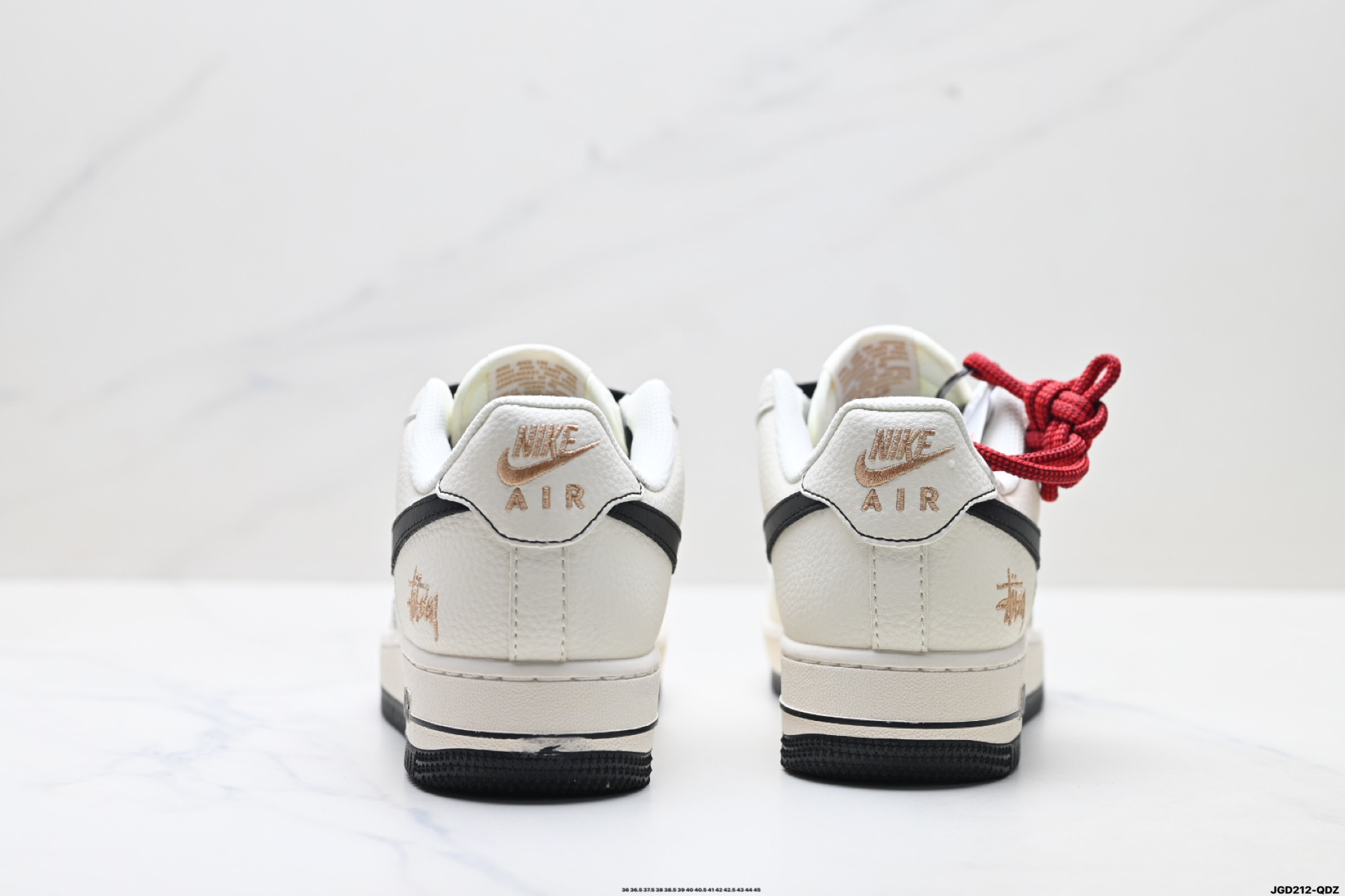 Nike Air Force 1 Low Stussy White/Black-Gold