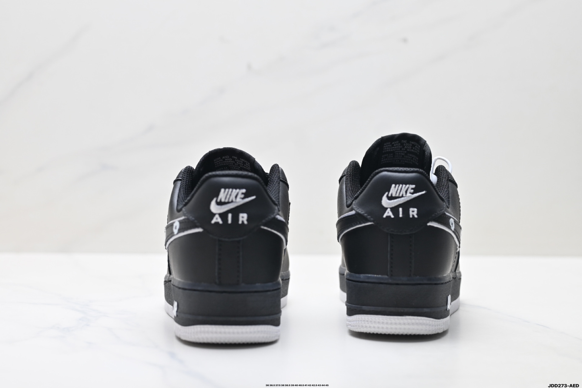 Nike Air Force 1 Low Black/White Floral Outline