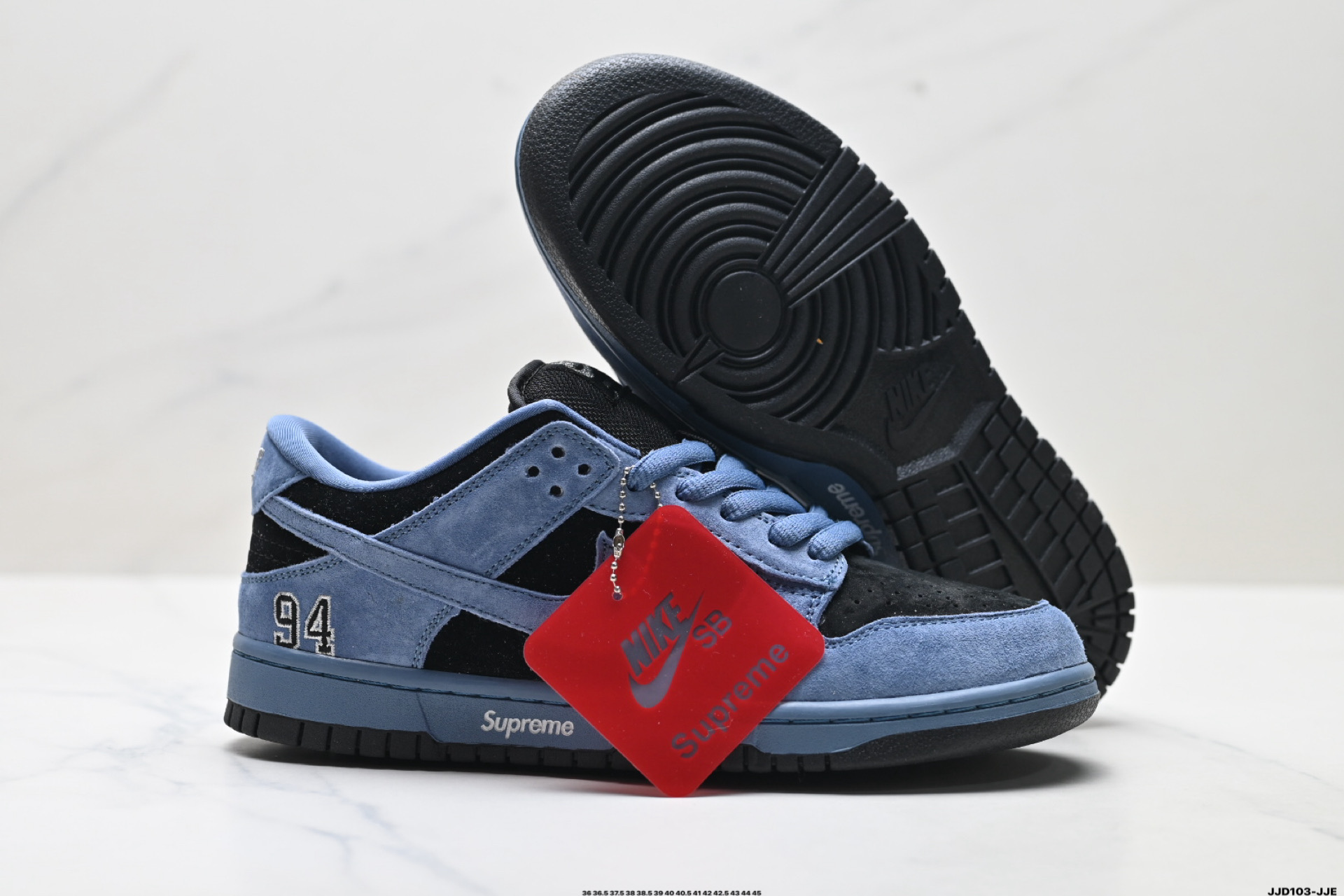 Nike SB Dunk Low Supreme 94 blue black
