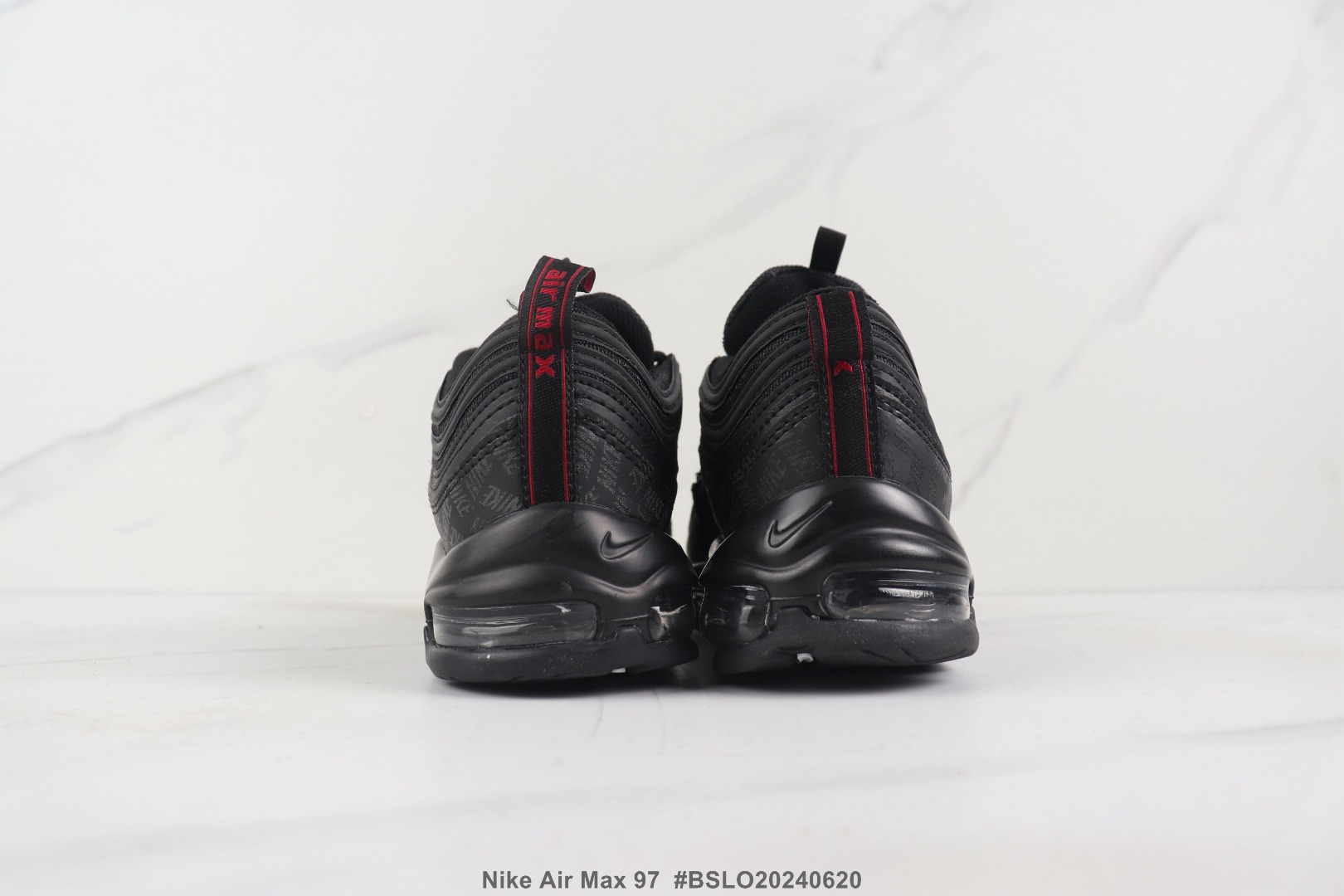 Nike Air Max 97 Black/Red Logo Print