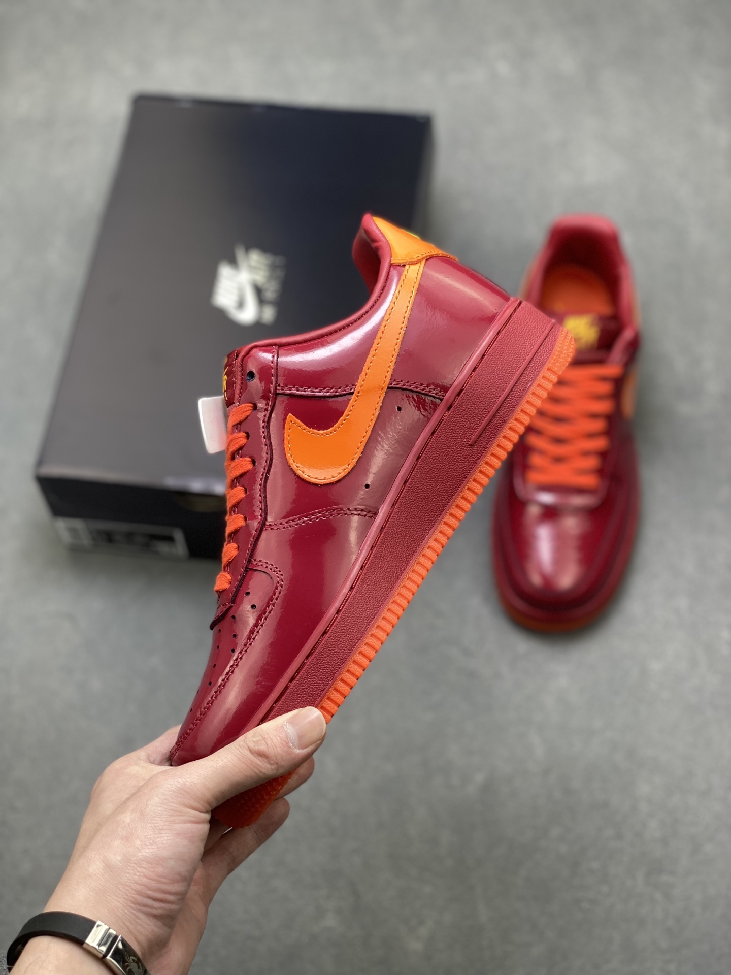 Nike Air Force 1 '07 Low Burgundy/Orange