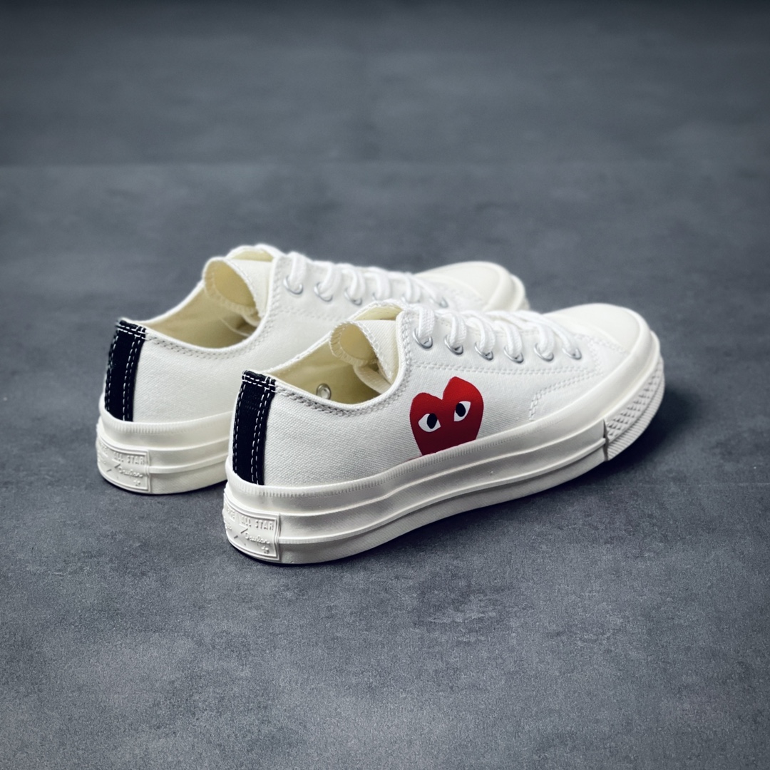 Converse CDG play low white
