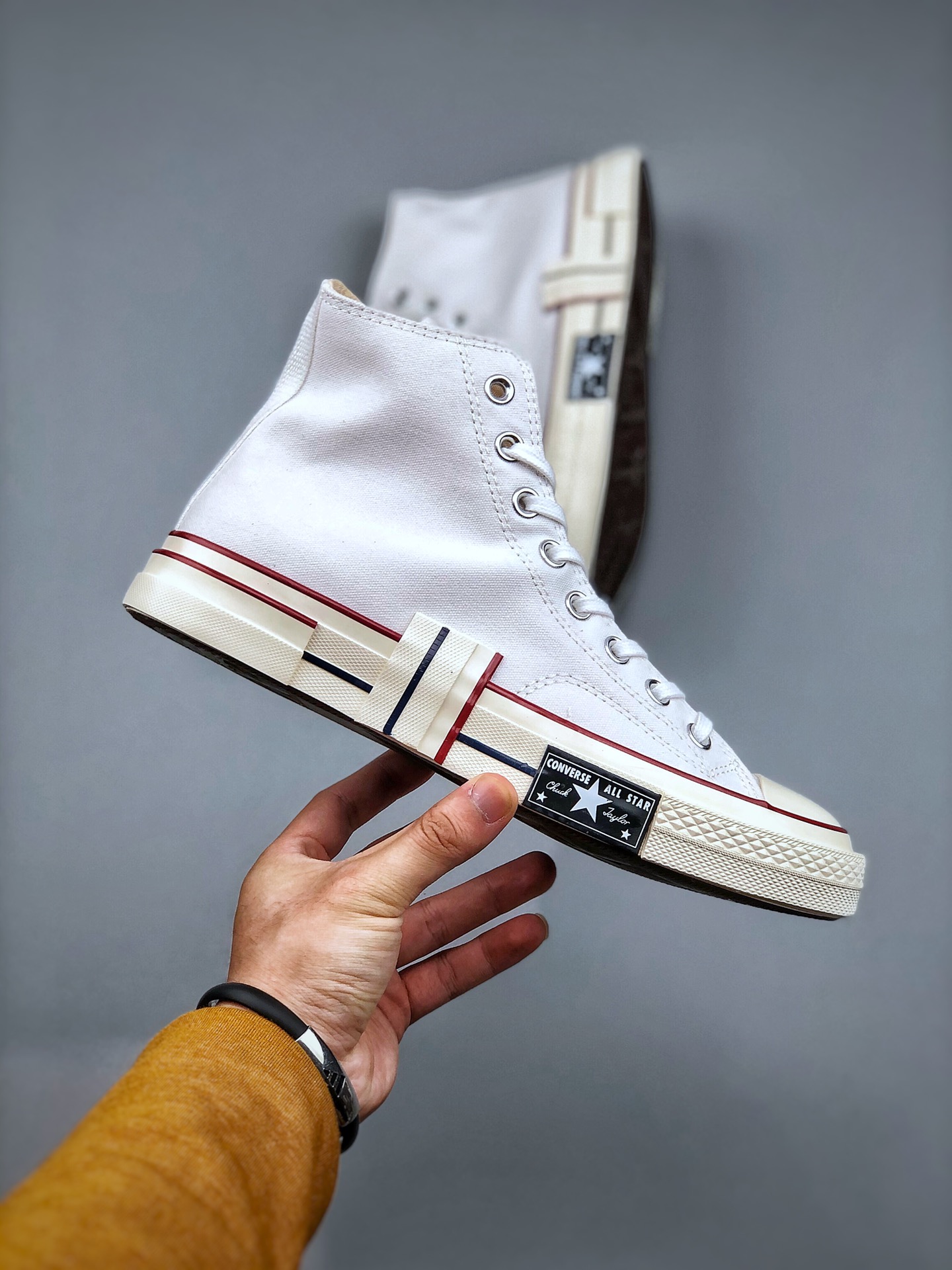 Converse Chuck 70 Rubber Patchwork high white