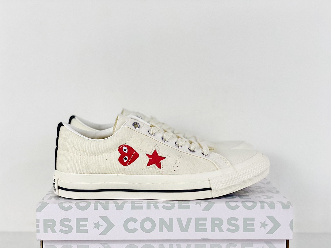 Comme des Garcons Play x Converse One Star Low White